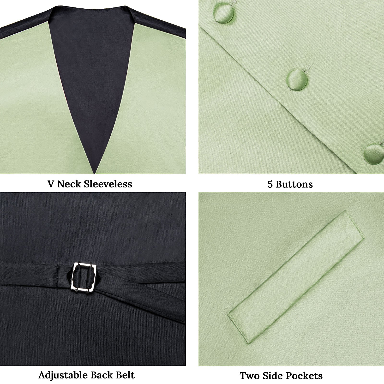 GentCrest Green Solid Vest Set - Image 6