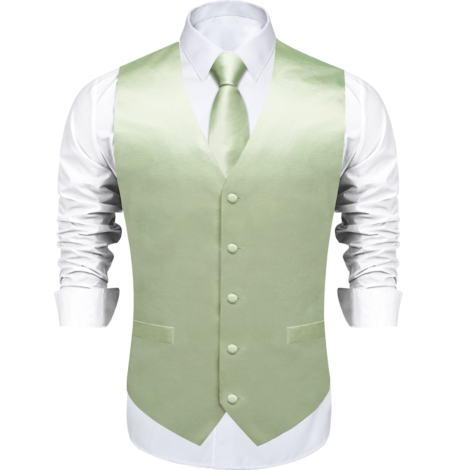 GentCrest Green Solid Vest Set - Image 5