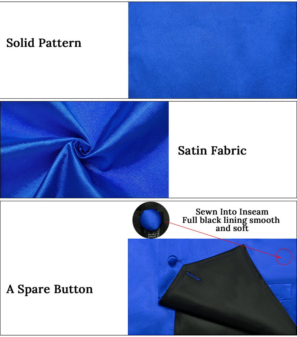 GentCrest Blue Solid Vest Set - Image 5