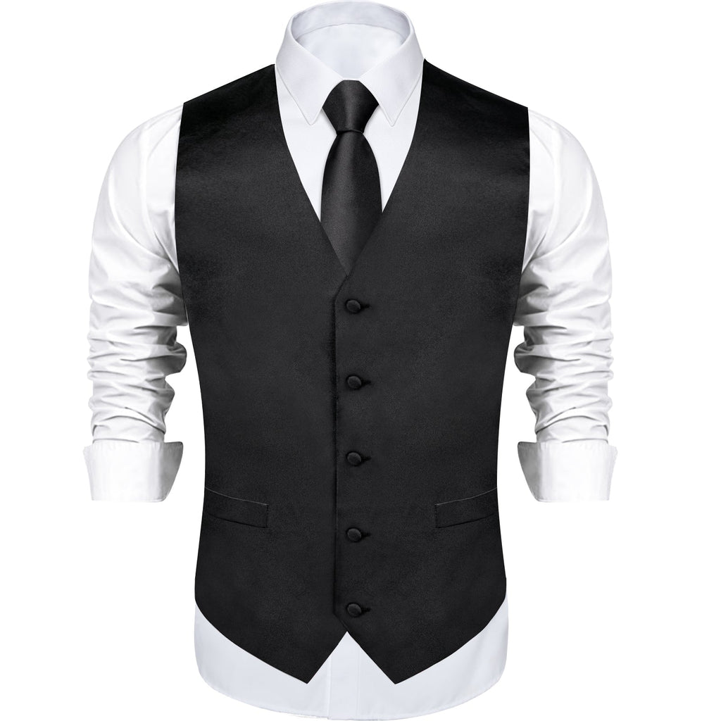 GentCrest Black Solid Vest Set - Image 3