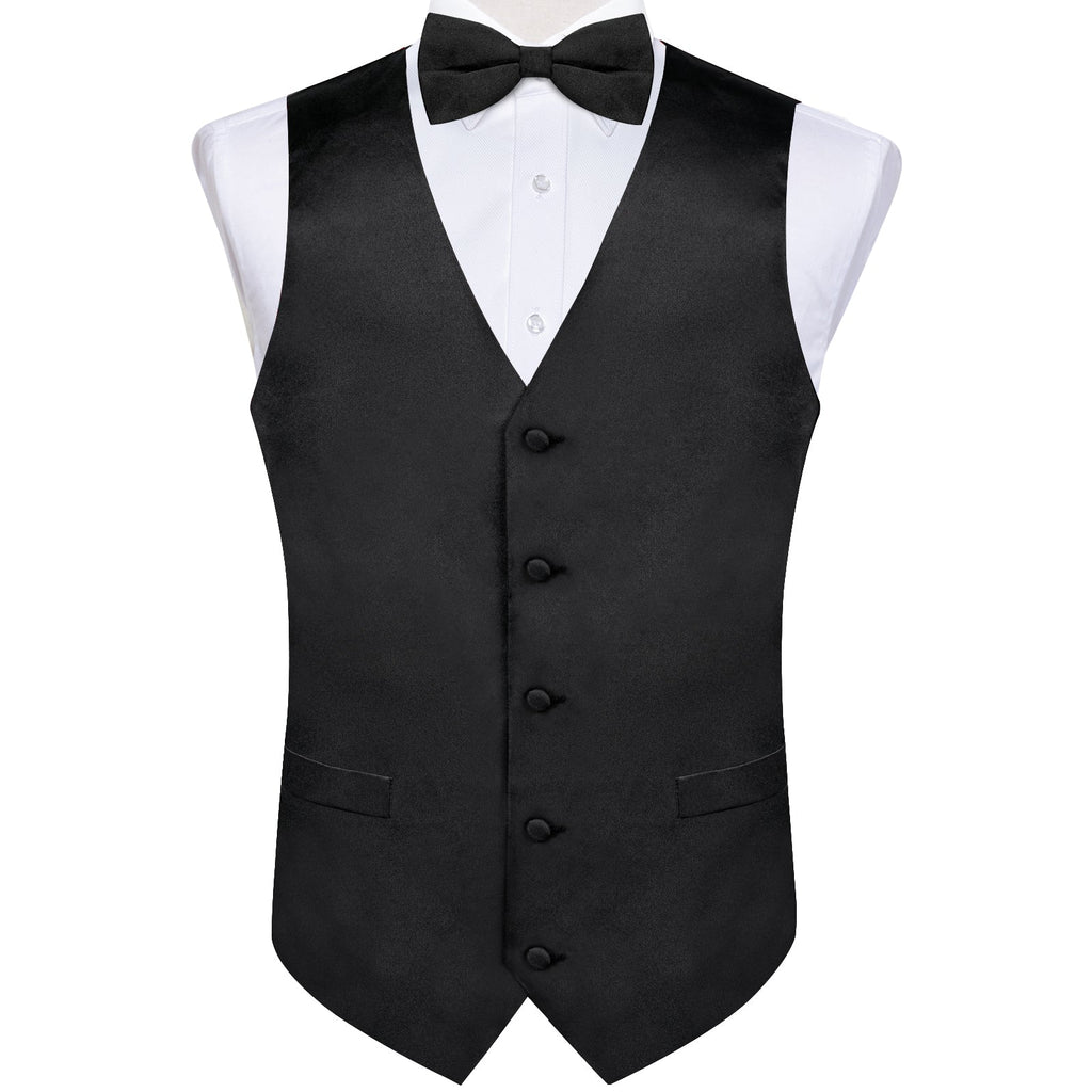 GentCrest Black Solid Vest Set - Image 1
