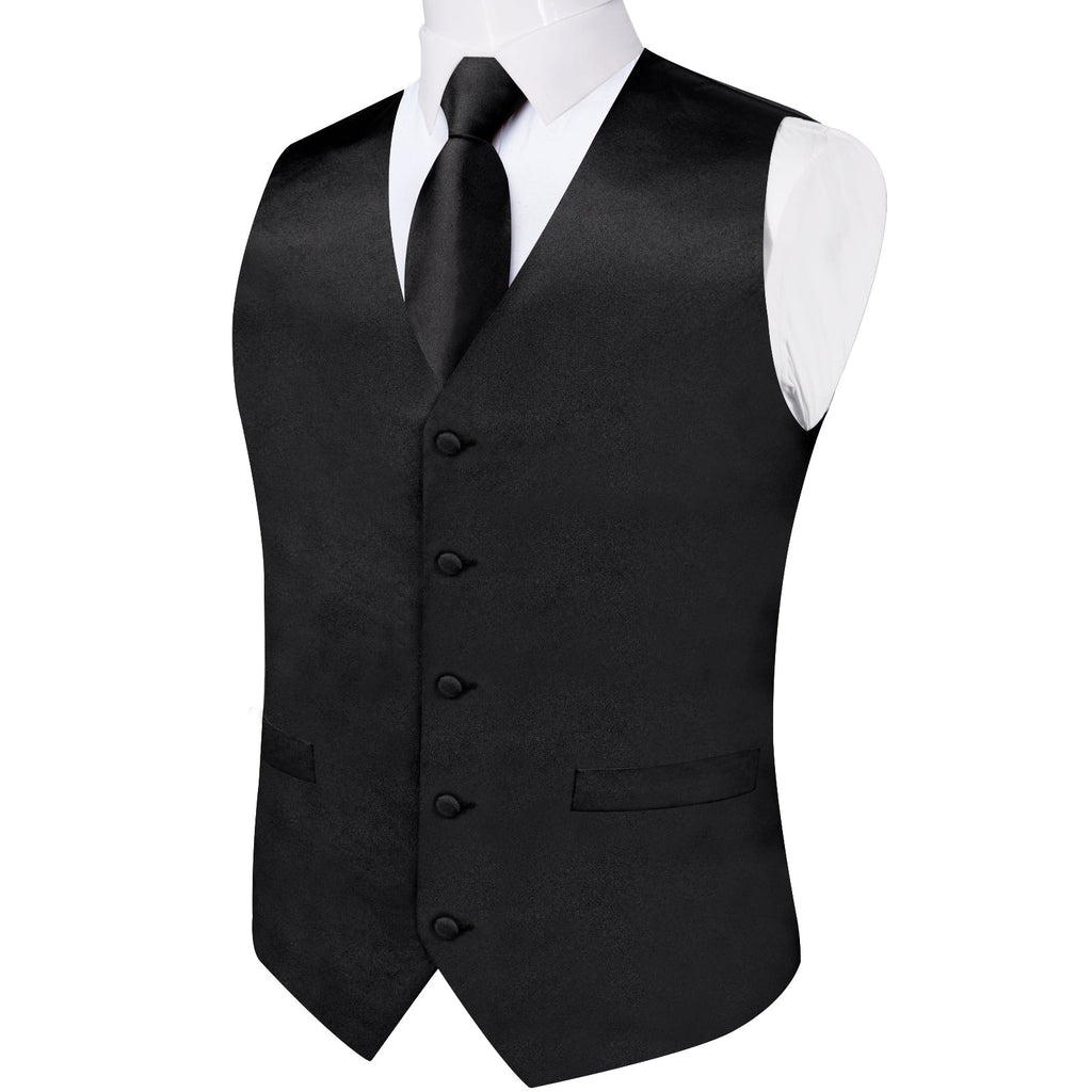 GentCrest Black Solid Vest Set - Image 7