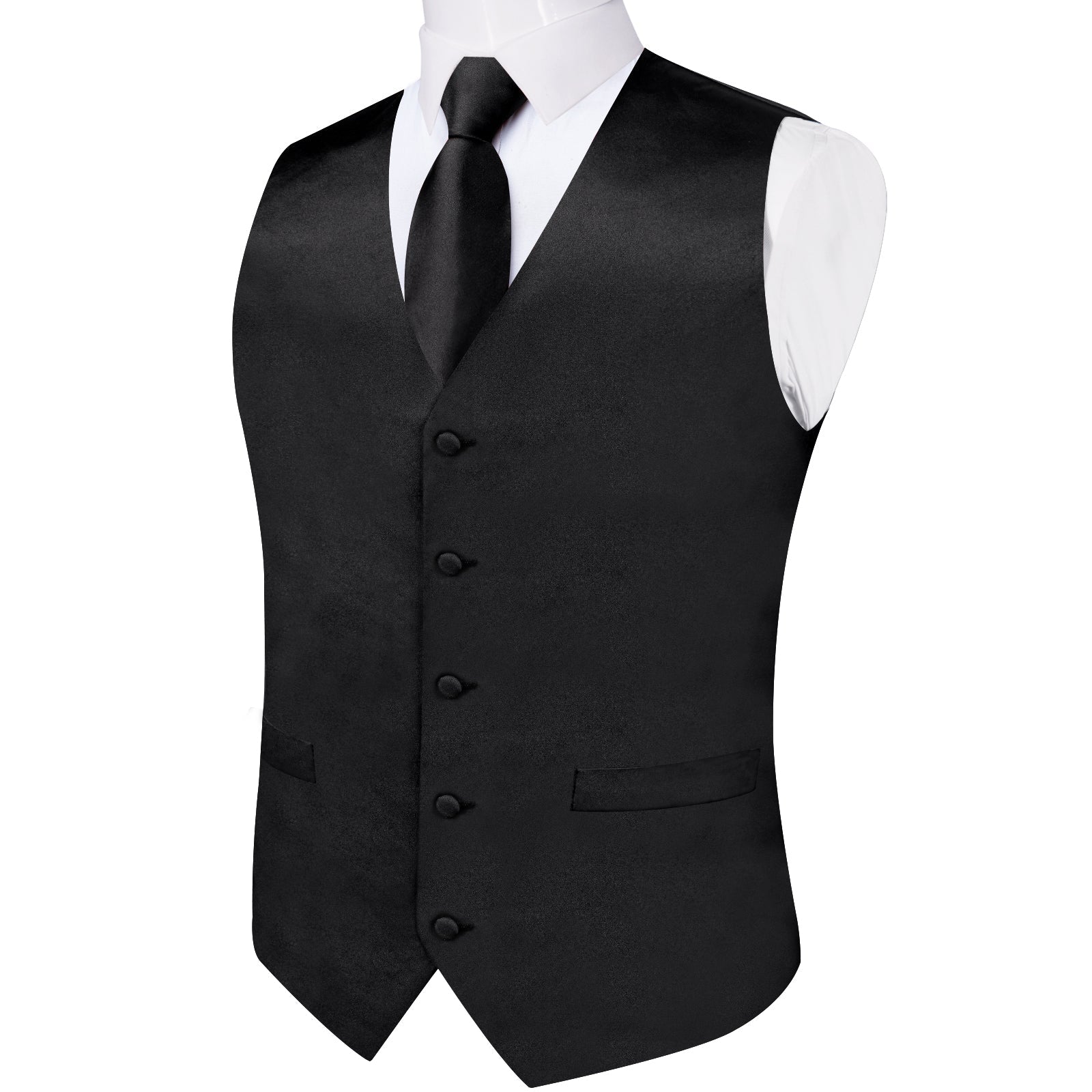 GentCrest Black Solid Vest Set - Image 7
