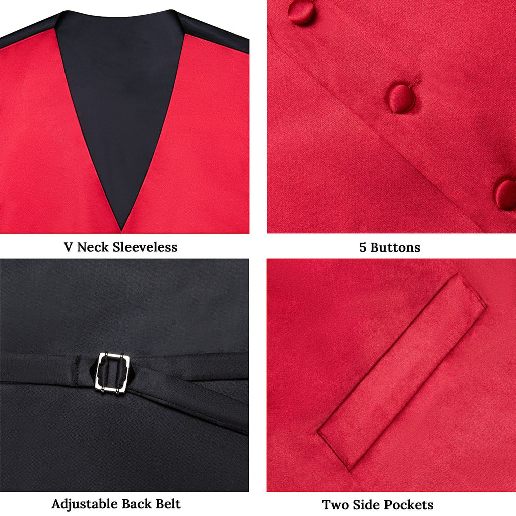 GentCrest Red Solid Vest Set - Image 4