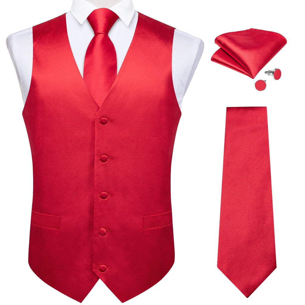 GentCrest Red Solid Vest Set - Image 4