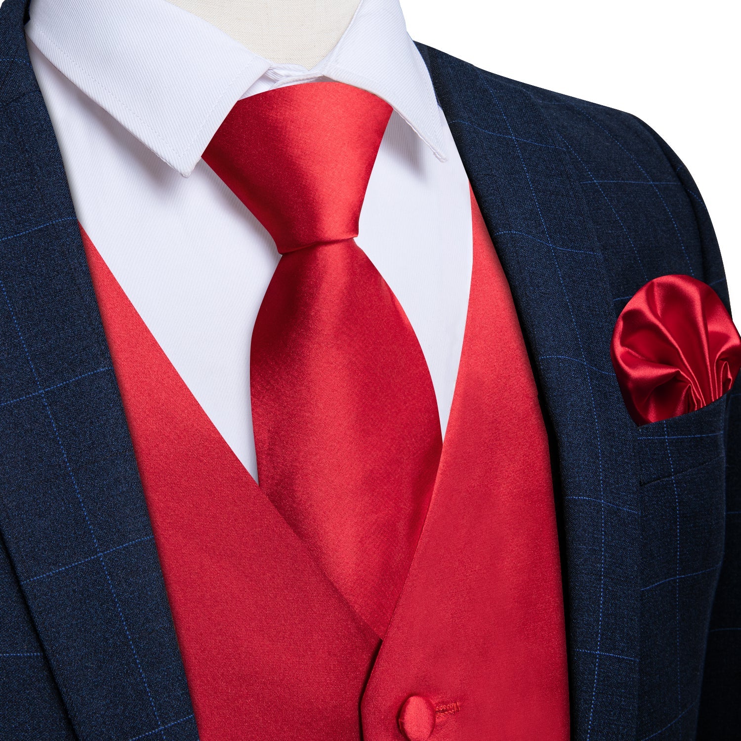 GentCrest Red Solid Vest Set - Image 1