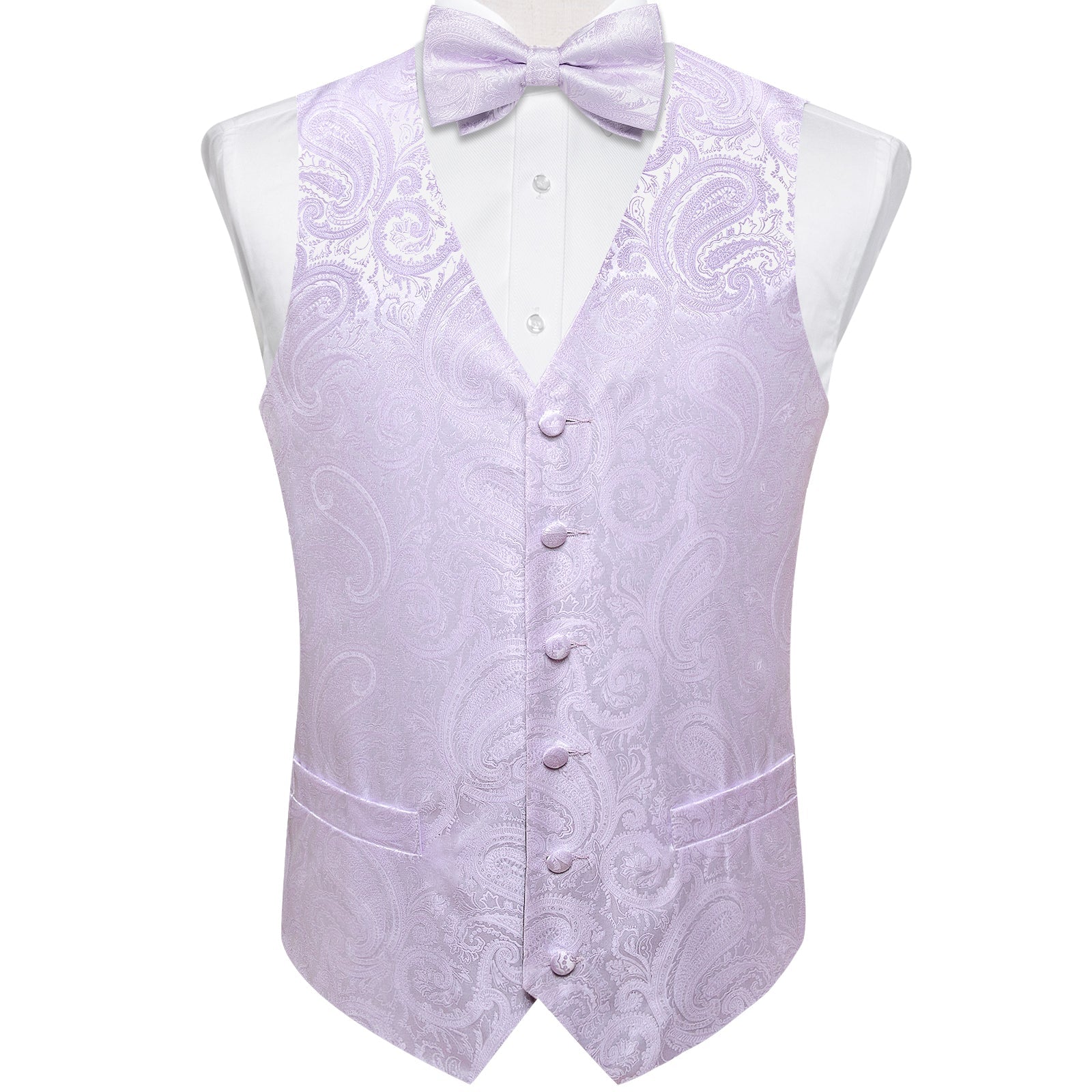 GentCrest Plum Paisley Vest Set - Image 1