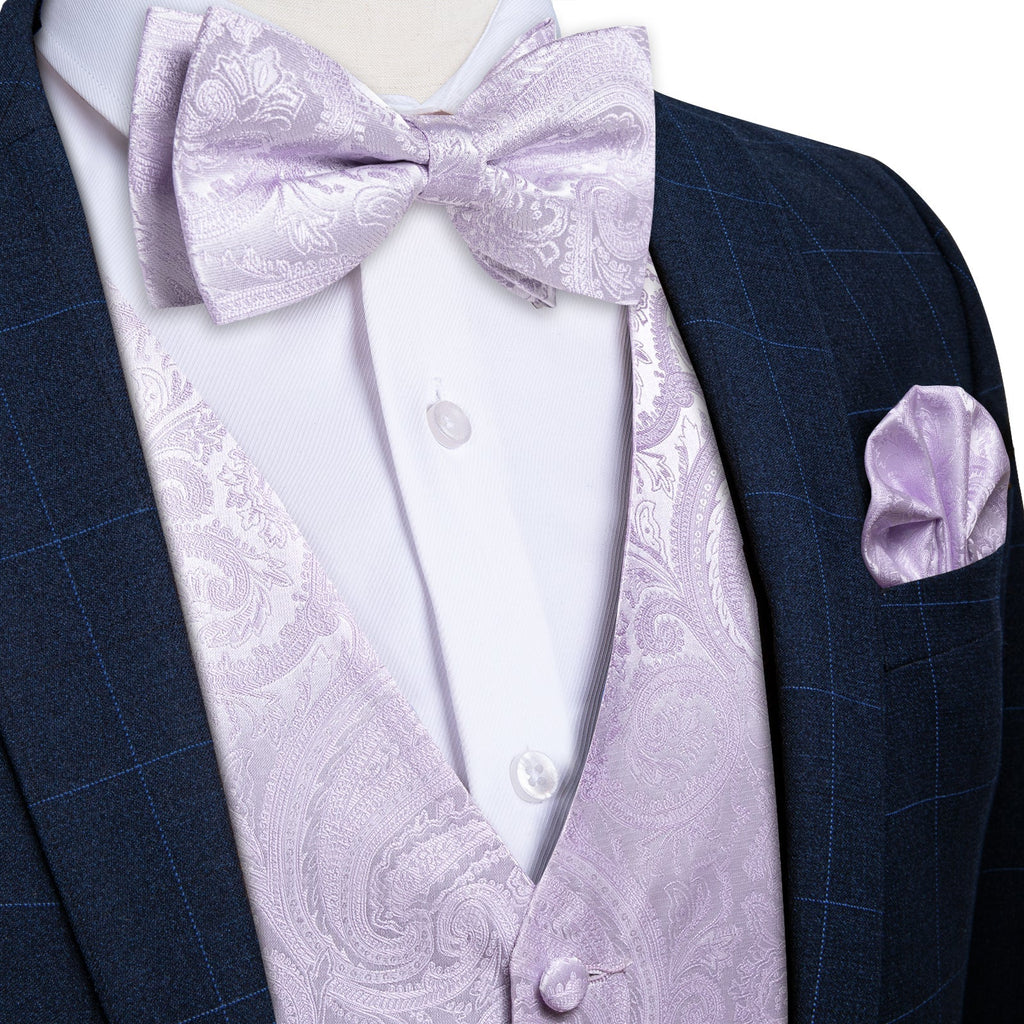 GentCrest Plum Paisley Vest Set - Image 3