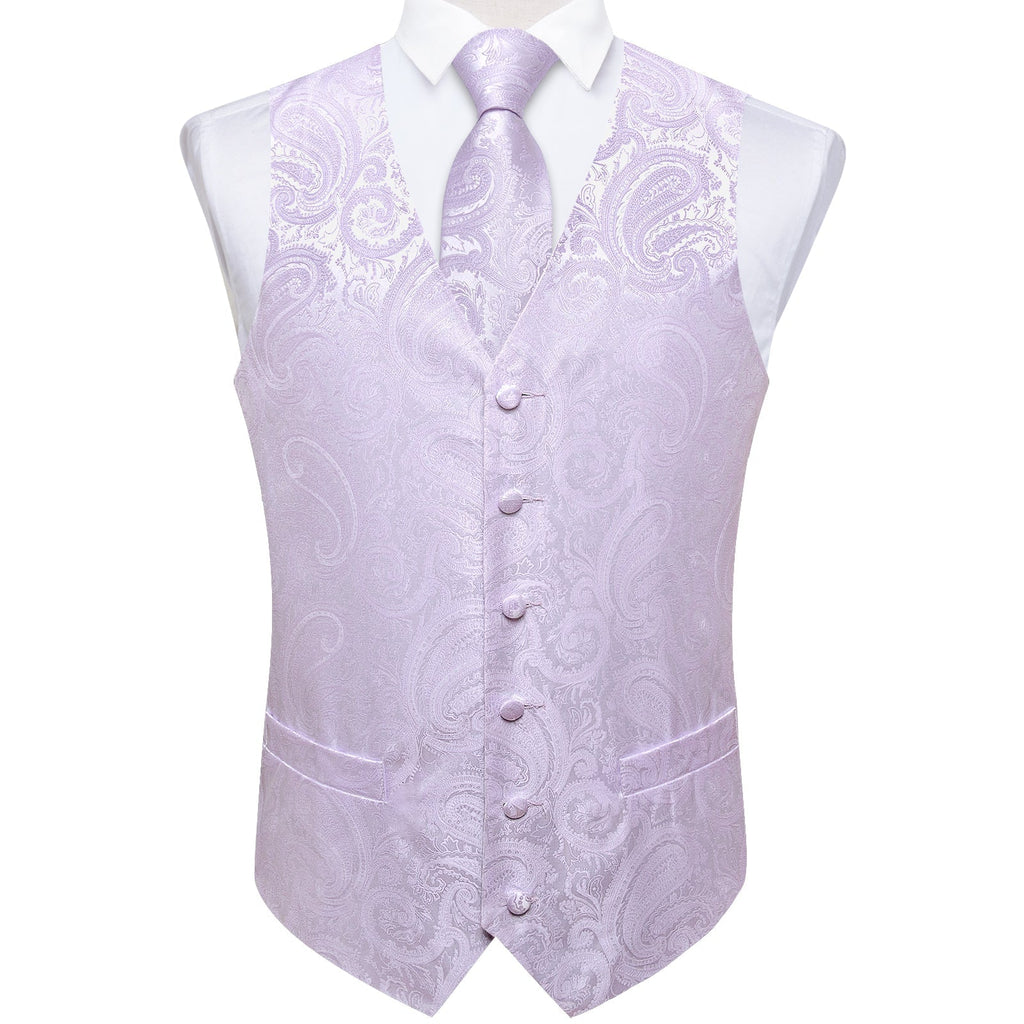 GentCrest Purple Paisley Vest Set - Image 2