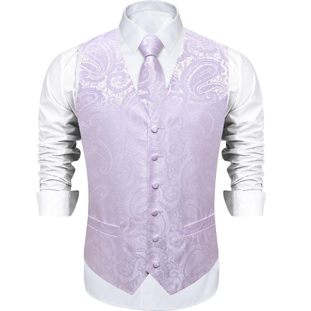 GentCrest Purple Paisley Vest Set - Image 4