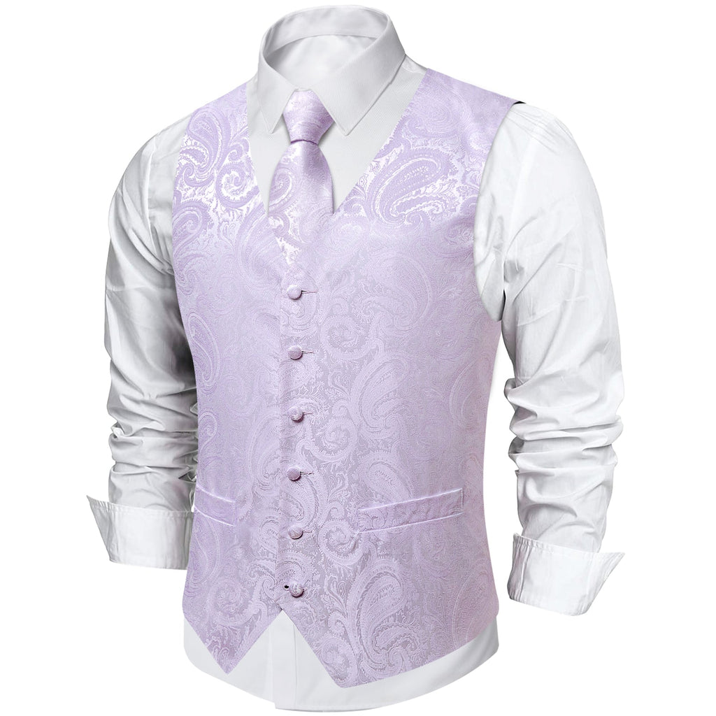 GentCrest Purple Paisley Vest Set - Image 5