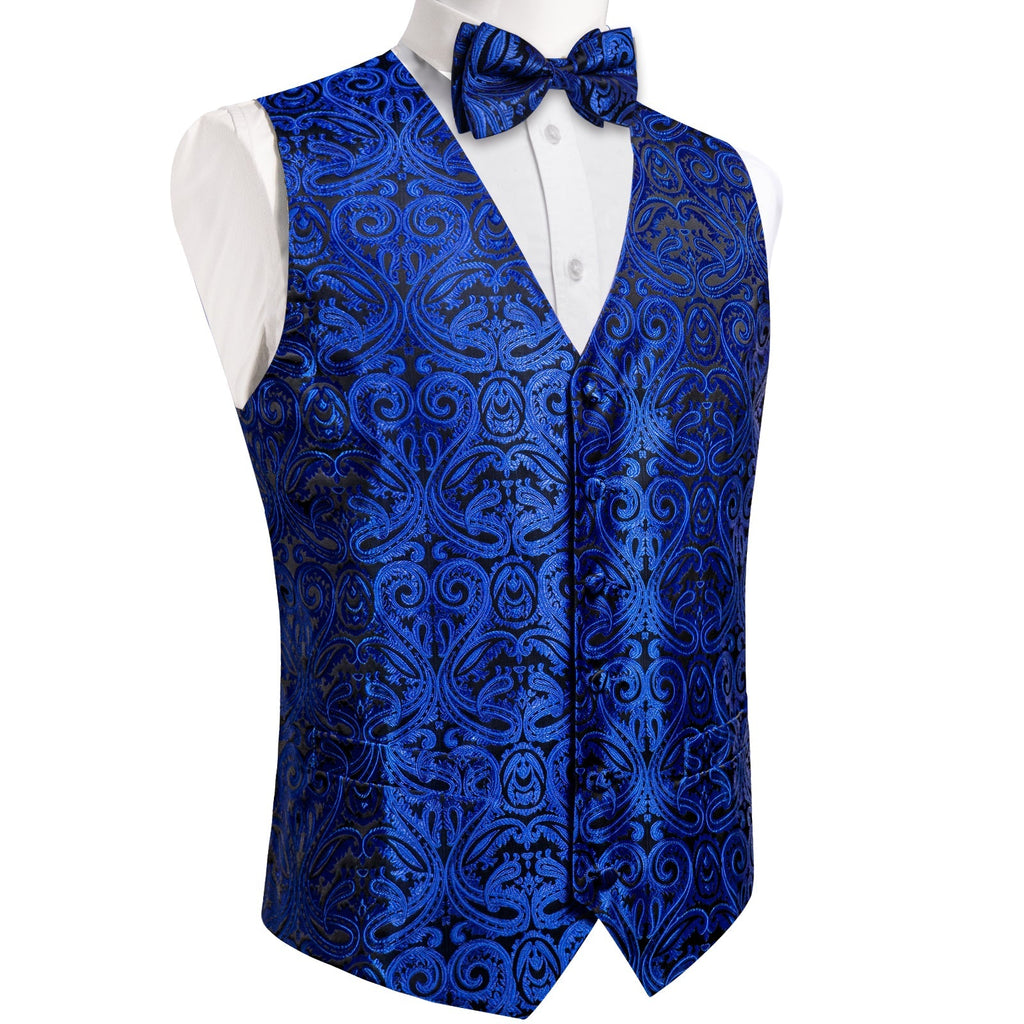 GentCrest Blue Paisley Vest Set - Image 2