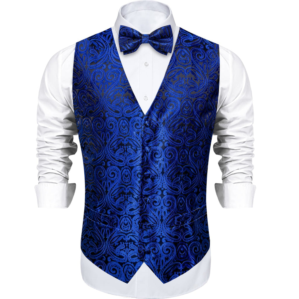 GentCrest Blue Paisley Vest Set - Image 4