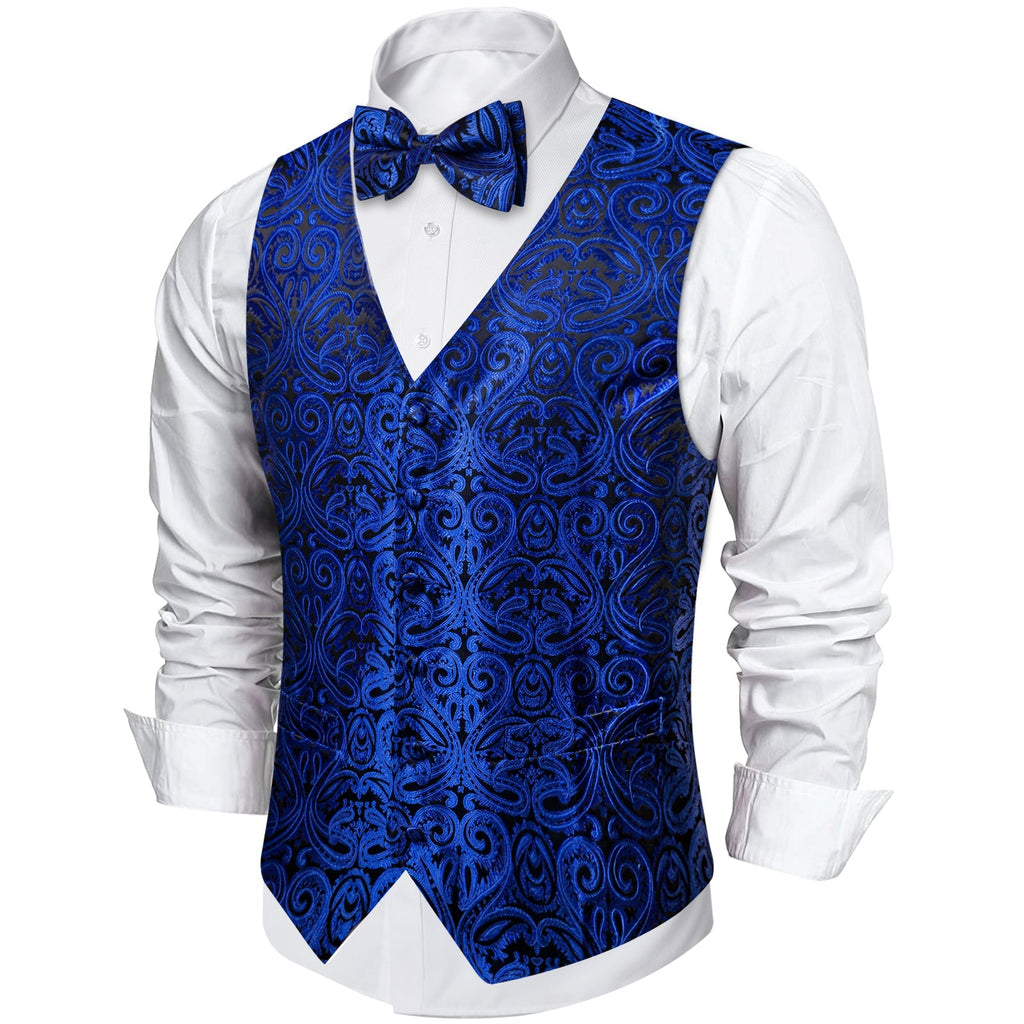 GentCrest Blue Paisley Vest Set - Image 5