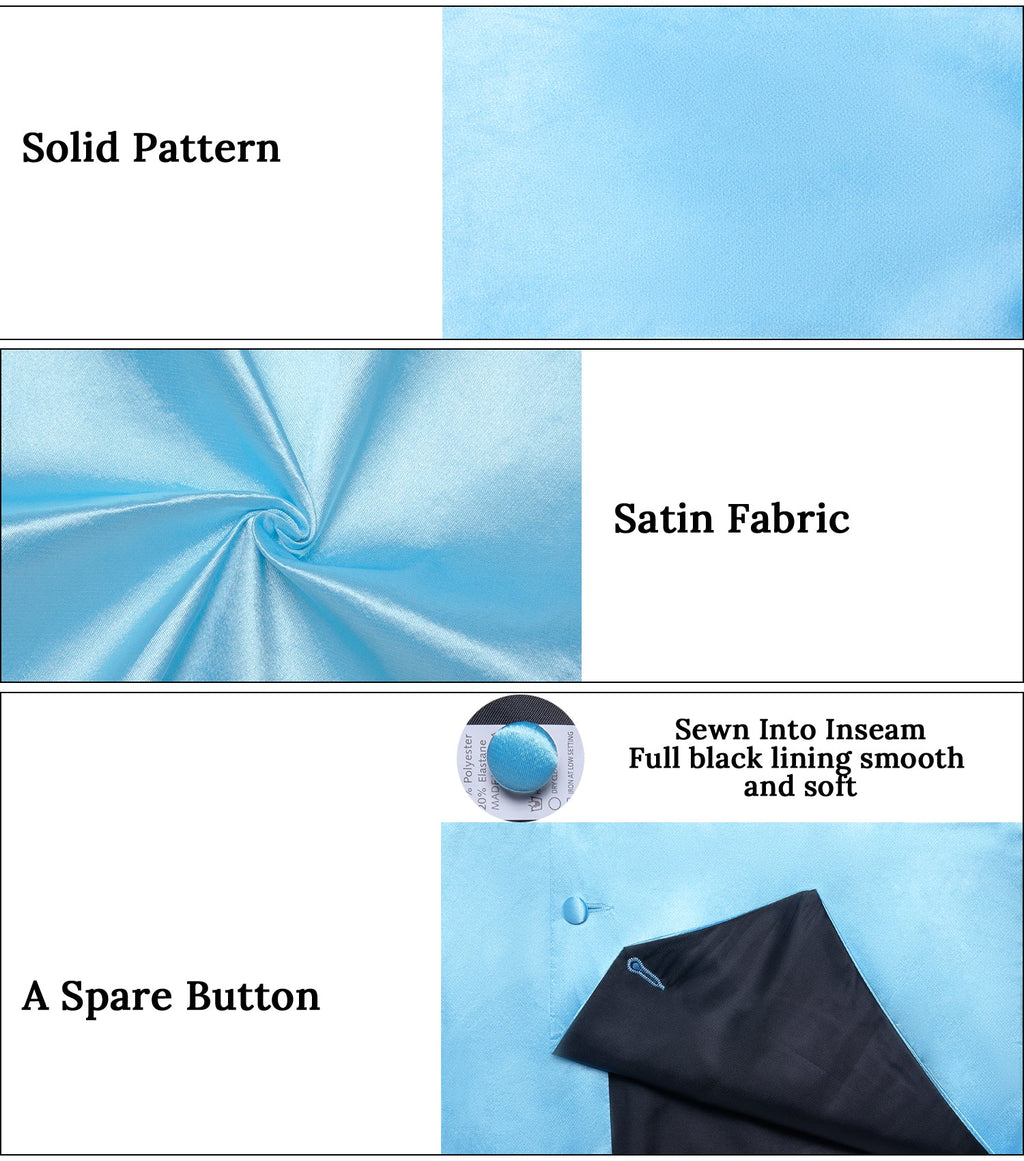 GentCrest Blue Solid Vest Set - Image 7