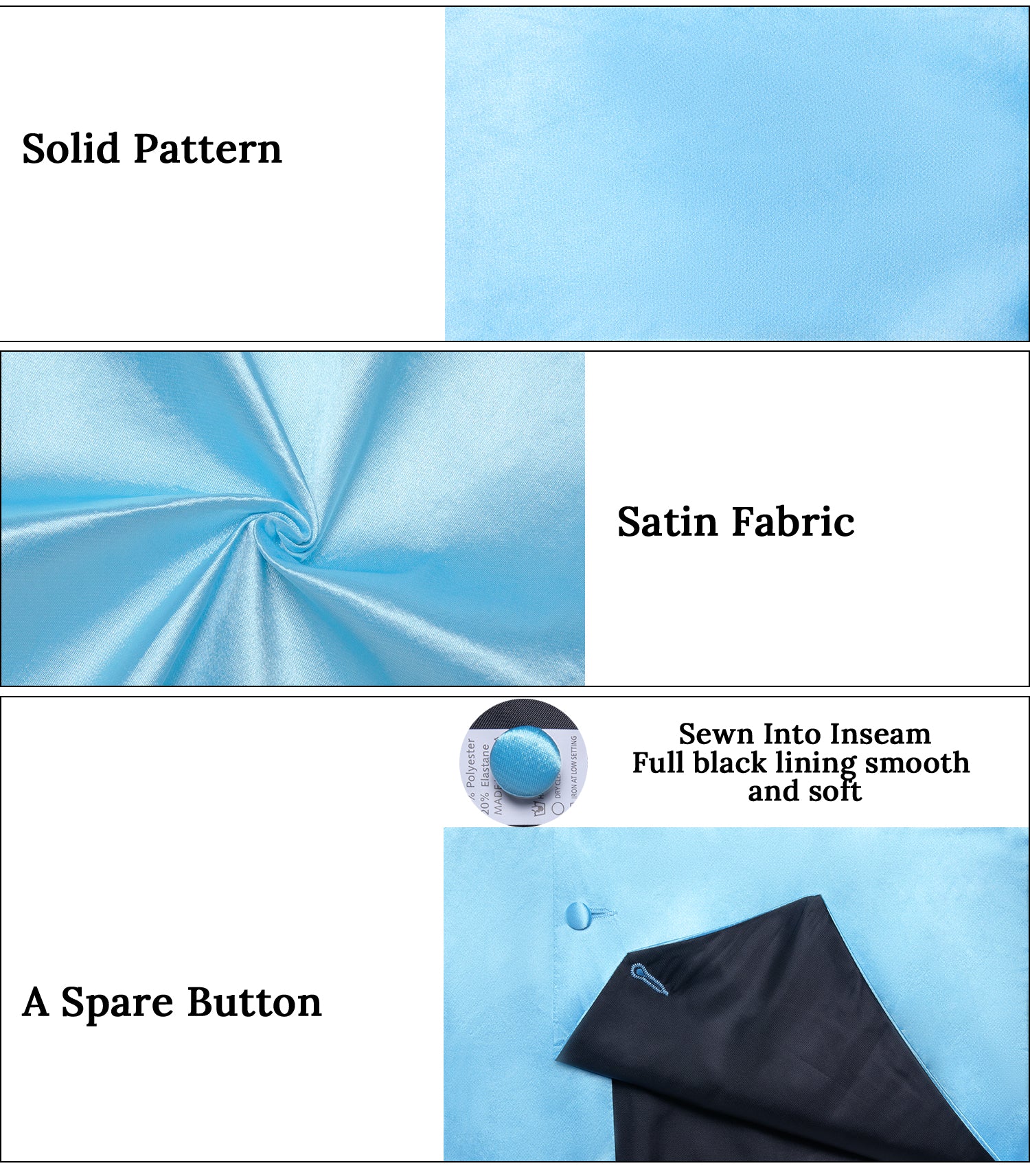 GentCrest Blue Solid Vest Set - Image 7
