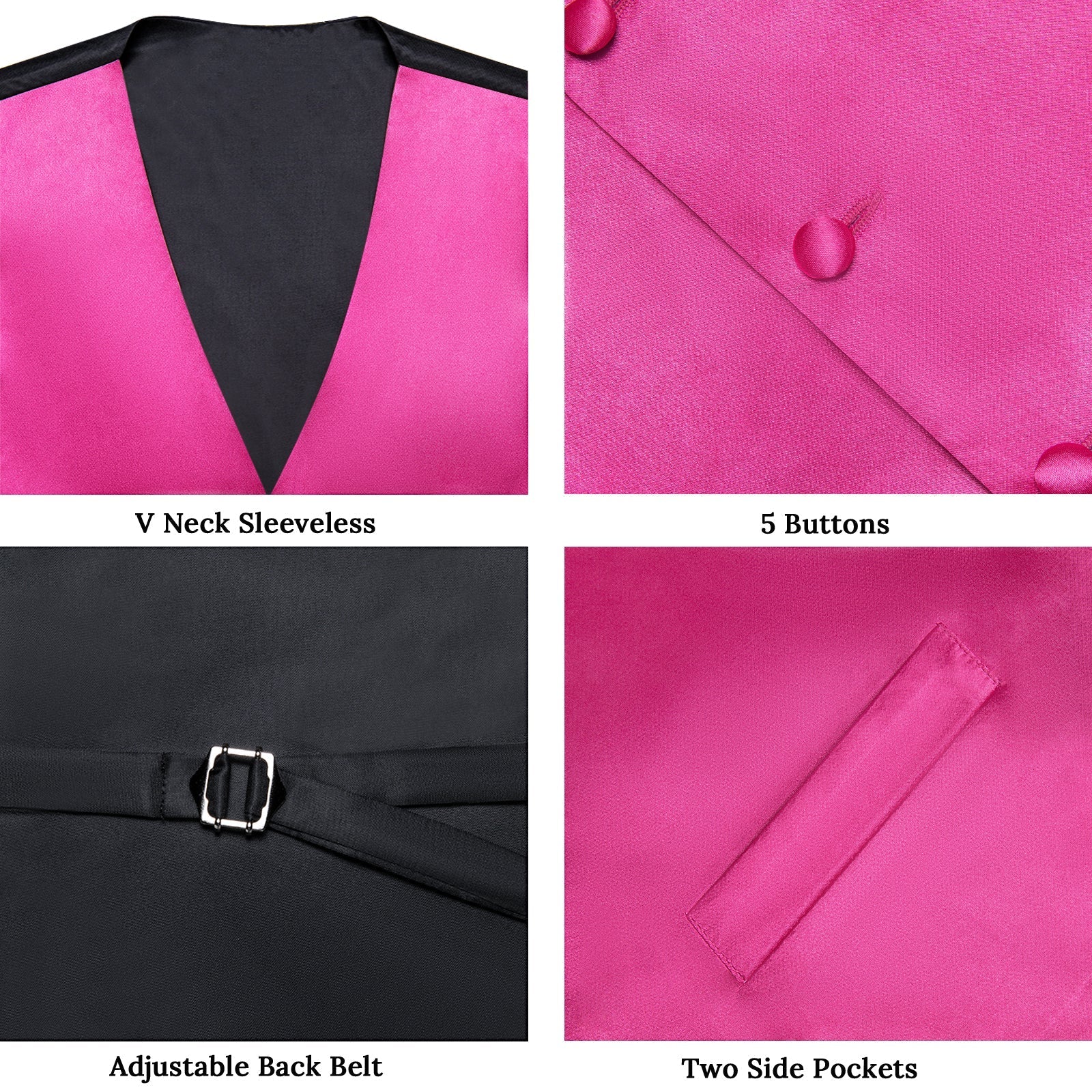 GentCrest Pink Solid Vest Set - Image 6
