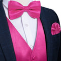 GentCrest Pink Solid Vest Set - Image 1