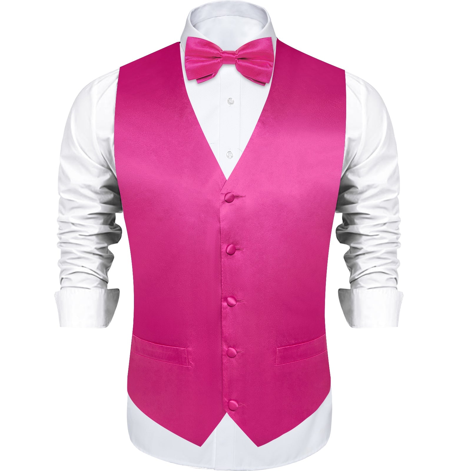 GentCrest Pink Solid Vest Set - Image 3