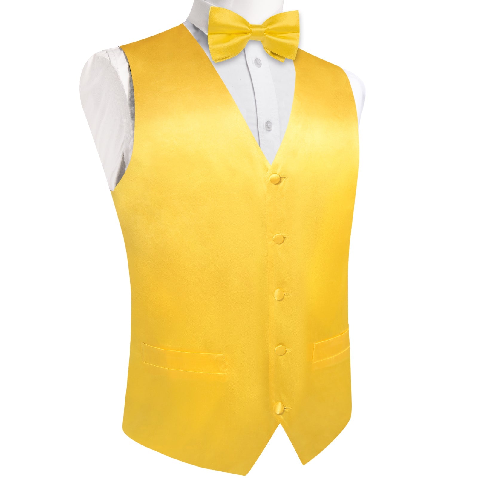 GentCrest Yellow Solid Vest Set - Image 1