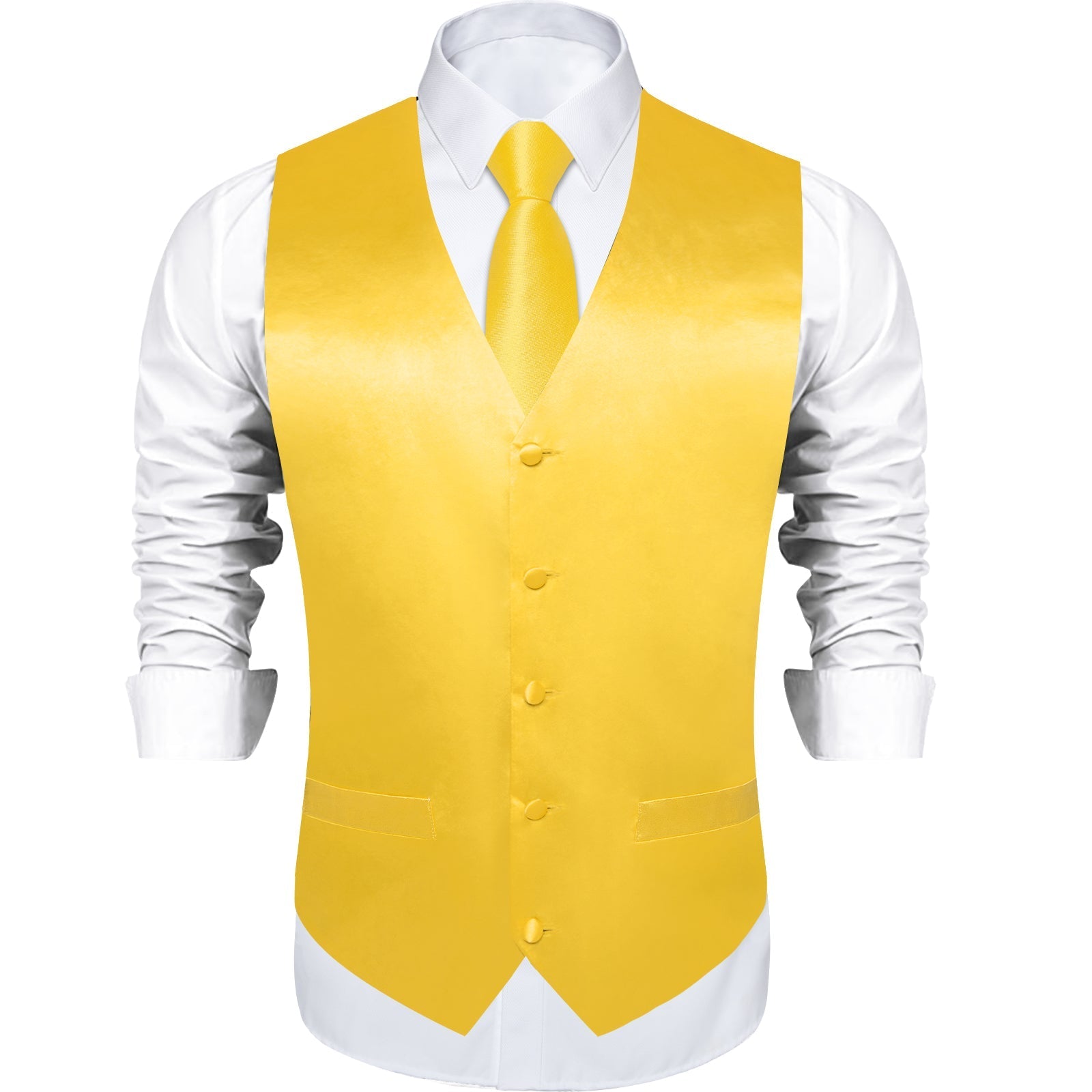 GentCrest Yellow Solid Vest Set - Image 3