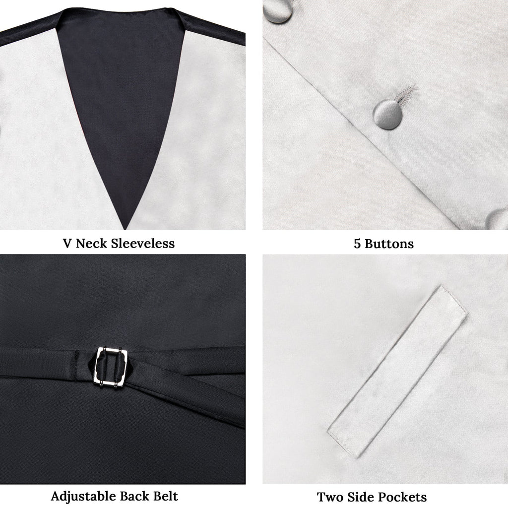 GentCrest Grey Solid Vest Set - Image 6