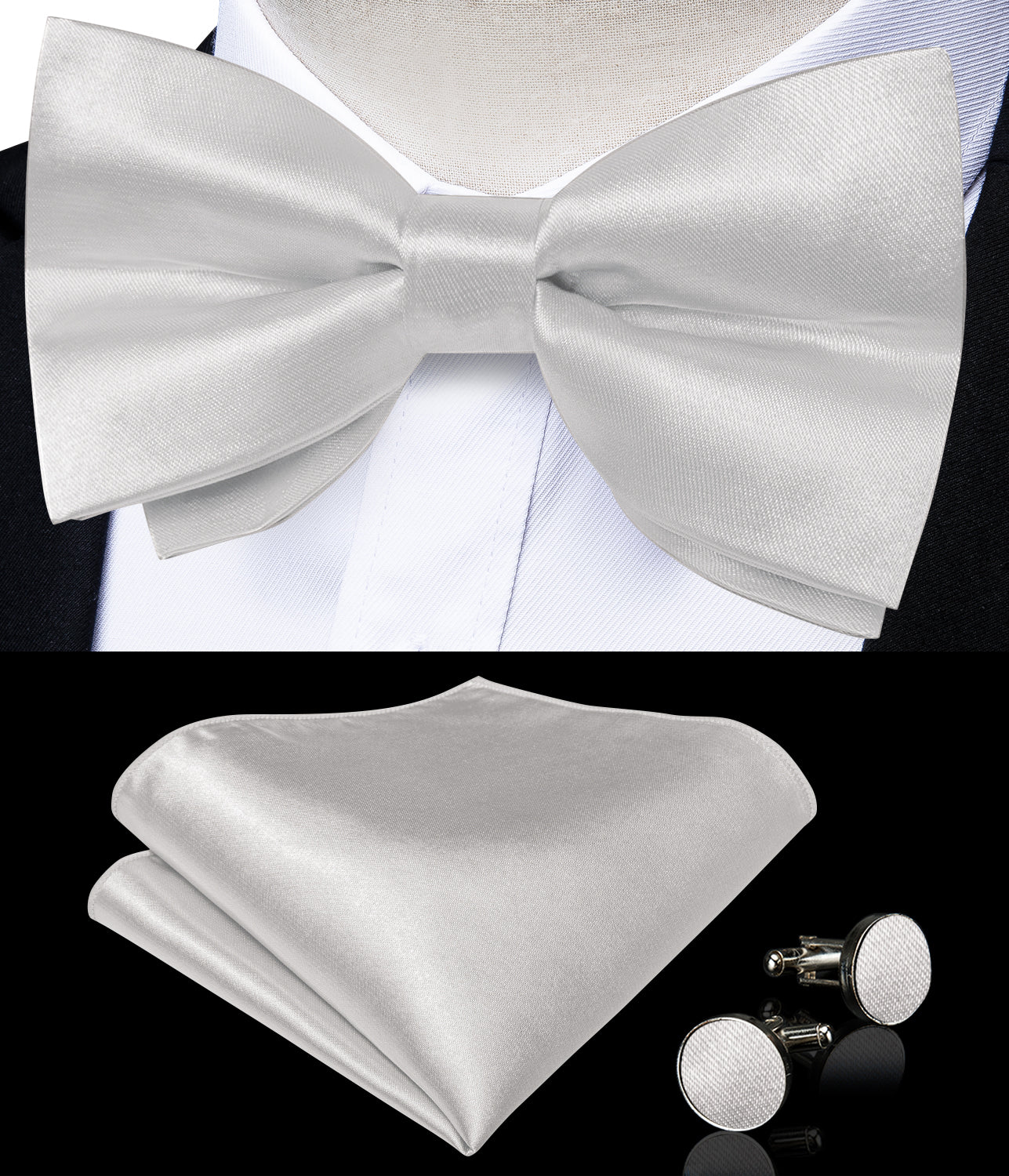 GentCrest Grey Solid Vest Set - Image 3
