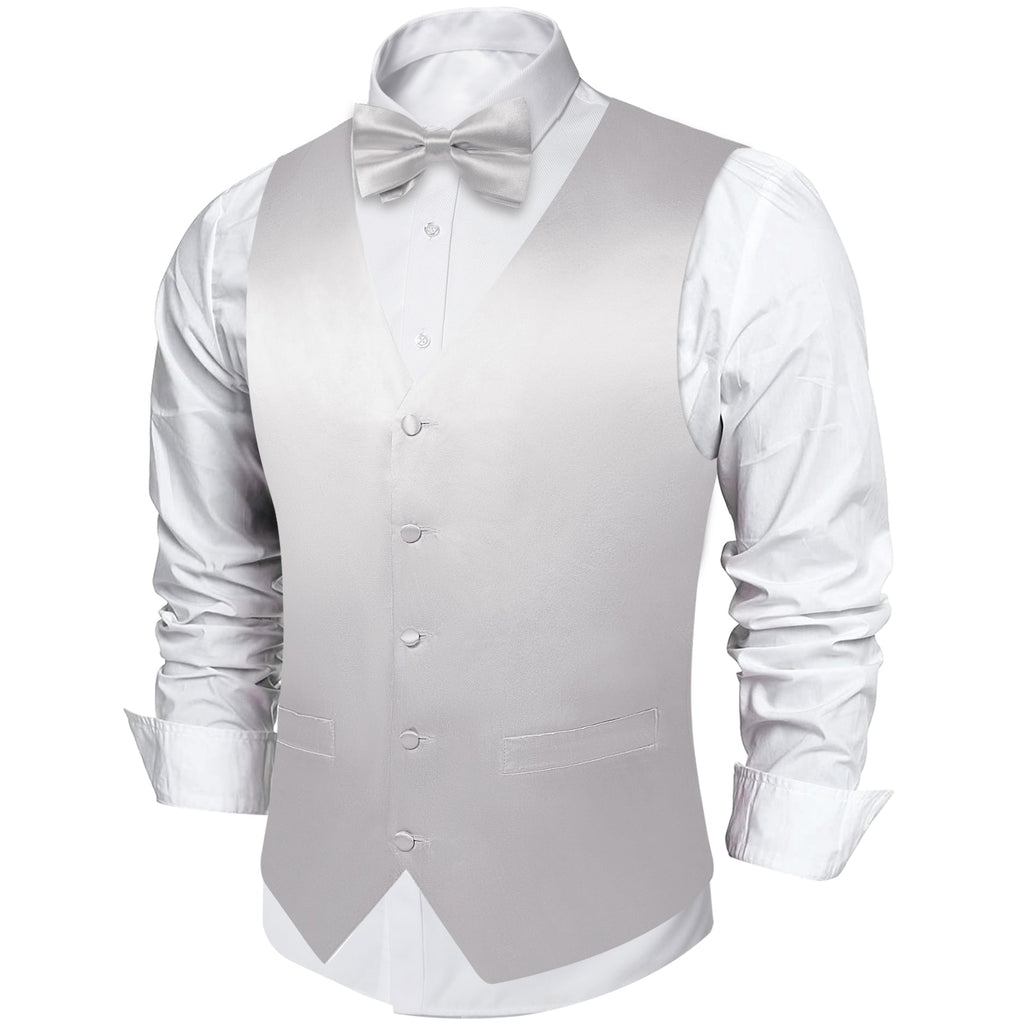 GentCrest Grey Solid Vest Set - Image 2