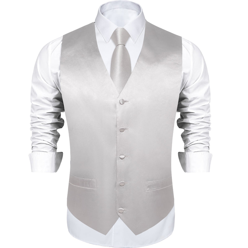 GentCrest Grey Solid Vest Set - Image 3