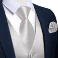 GentCrest Grey Solid Vest Set - Image 1
