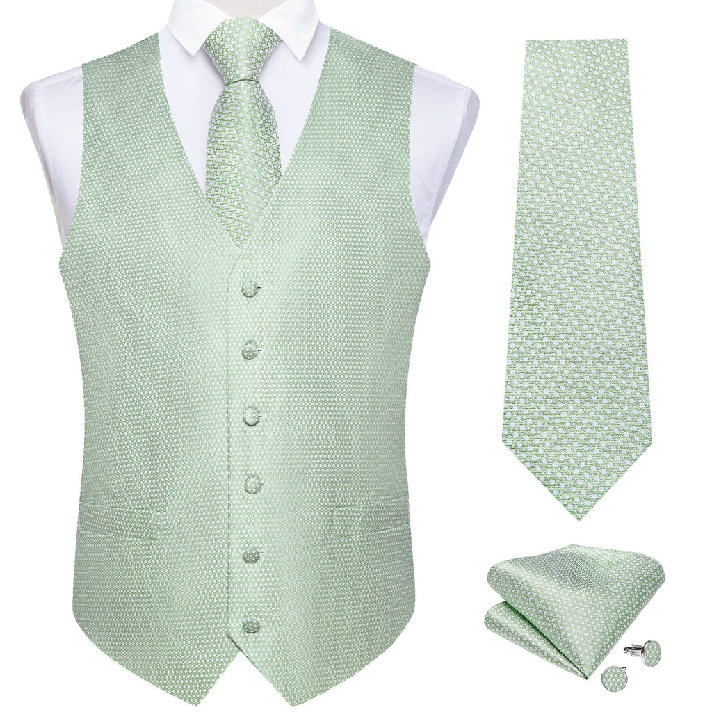 GentCrest Green Polka Dot Vest Set - Image 3