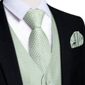 GentCrest Green Polka Dot Vest Set - Image 1