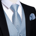 GentCrest Blue Polka Dot Vest Set - Image 1