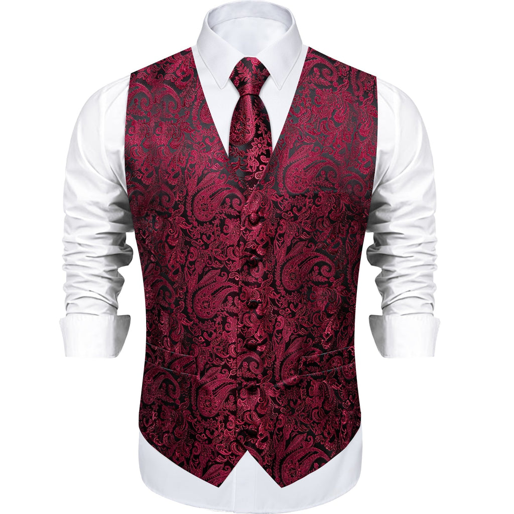 GentCrest Black Paisley Vest Set - Image 5