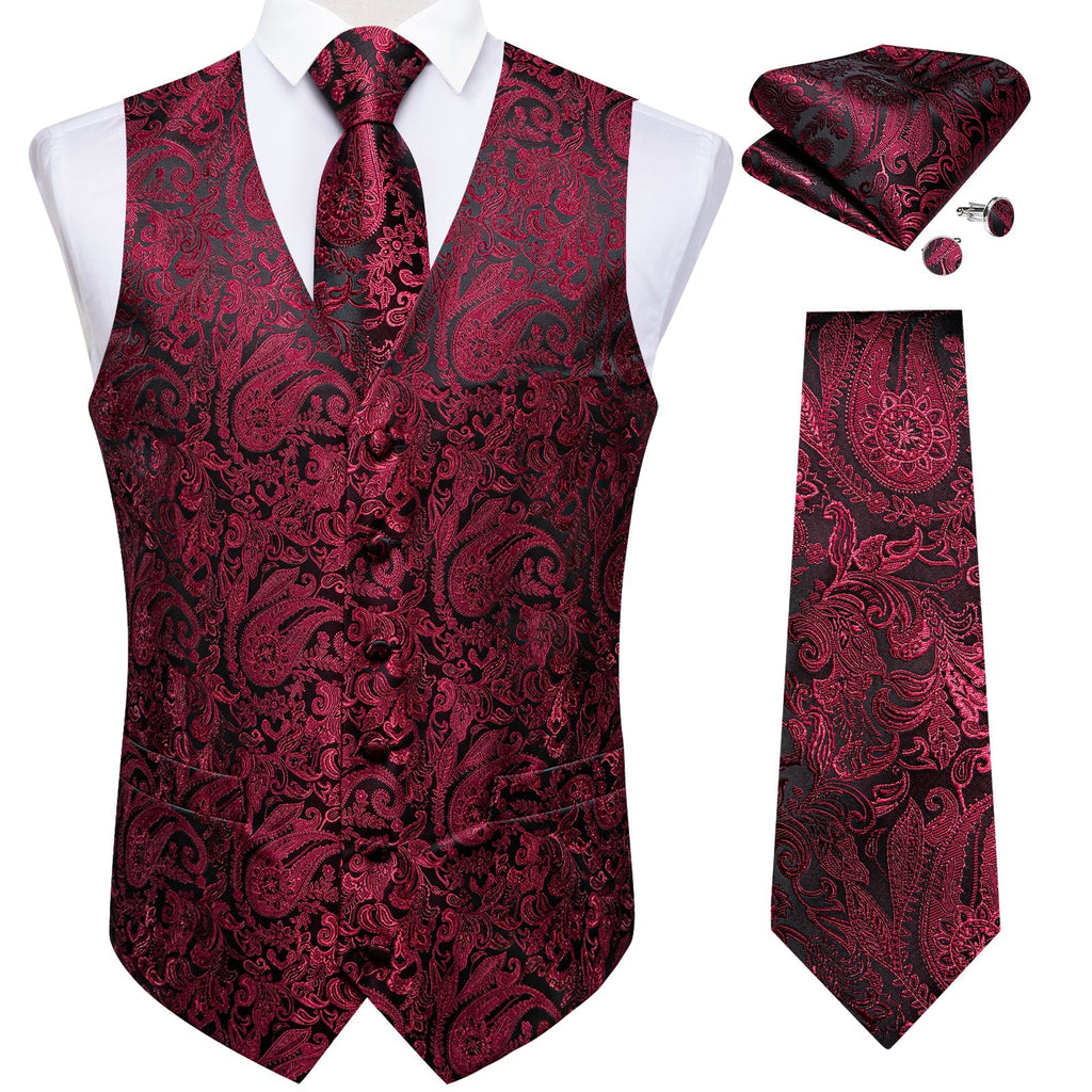 GentCrest Black Paisley Vest Set - Image 2