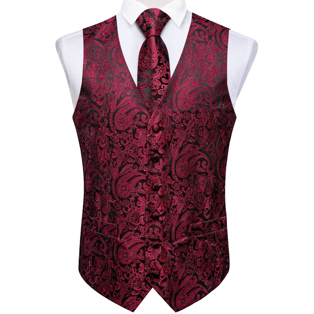 GentCrest Black Paisley Vest Set - Image 4