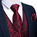 GentCrest Black Paisley Vest Set - Image 1
