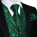 GentCrest Green Paisley Vest Set - Image 1