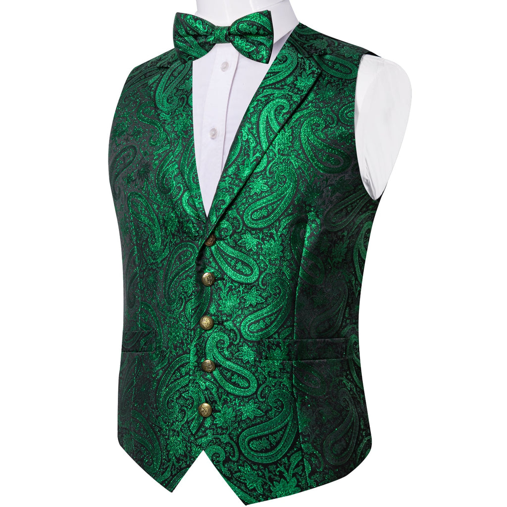 GentCrest Green Paisley Vest Set - Image 2