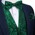 GentCrest Green Paisley Vest Set - Image 1