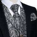 GentCrest Grey Paisley Vest Set - Image 1