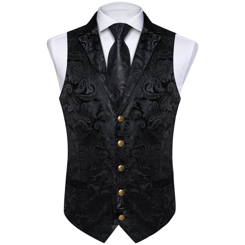 GentCrest Black Paisley Vest Set - Image 3