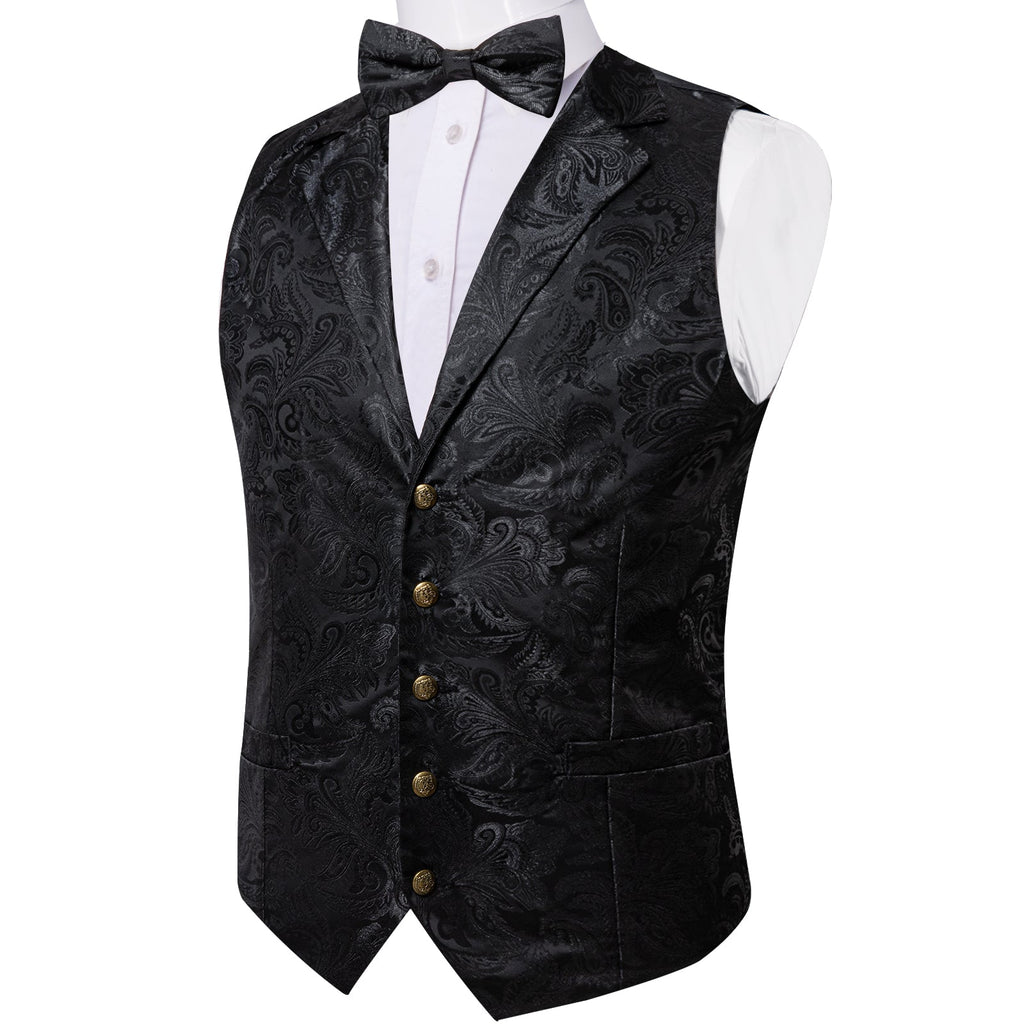 GentCrest Black Paisley Vest Set - Image 2