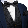 GentCrest Black Paisley Vest Set - Image 1