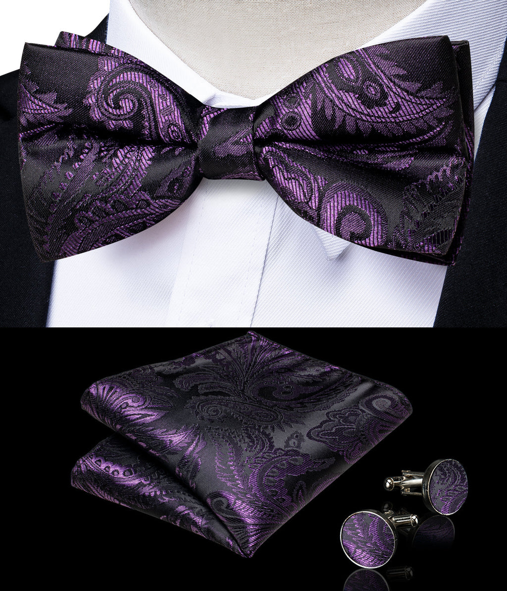 GentCrest Purple Paisley Vest Set - Image 3