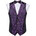 GentCrest Purple Paisley Vest Set - Image 1