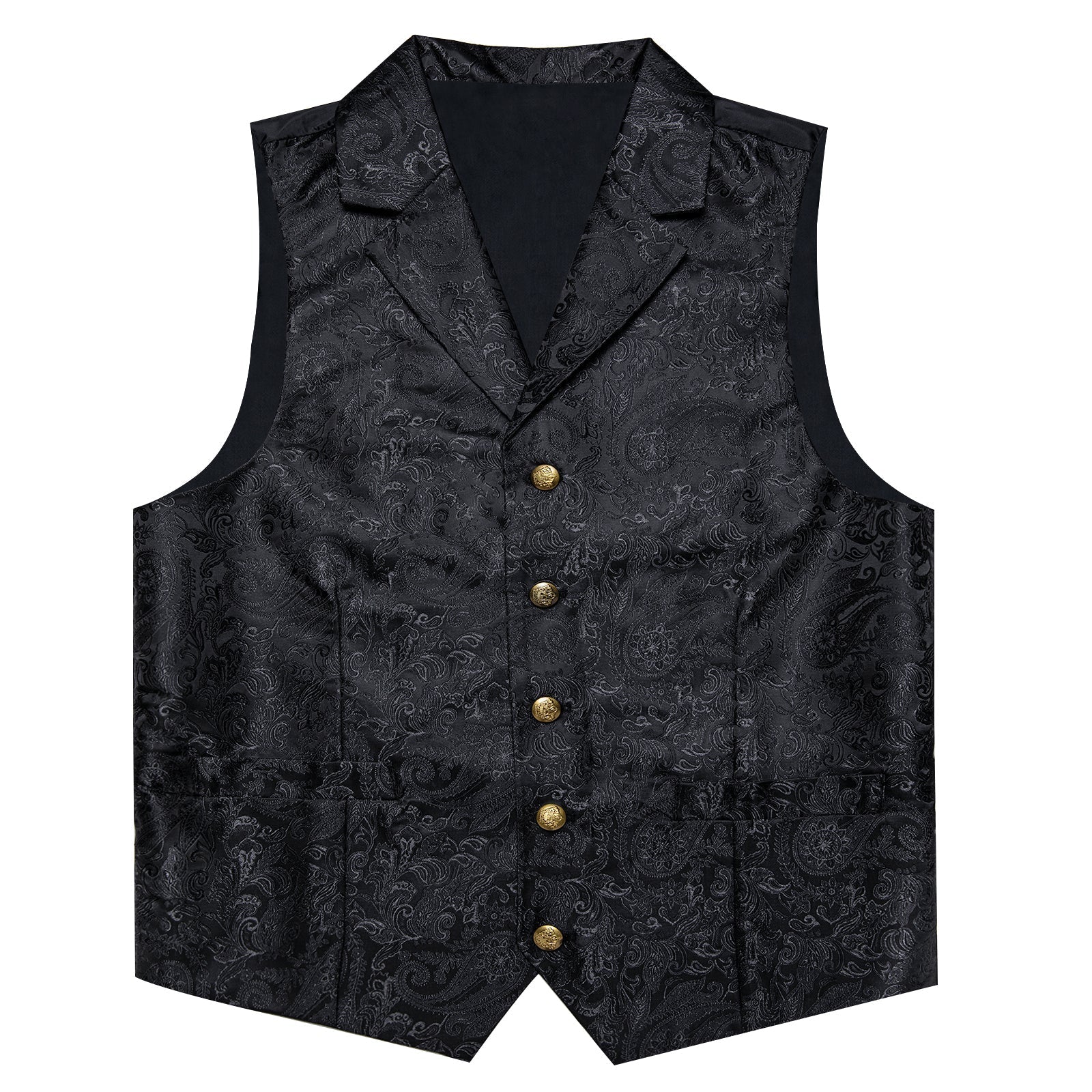 GentCrest Black Paisley Vest Set - Image 5