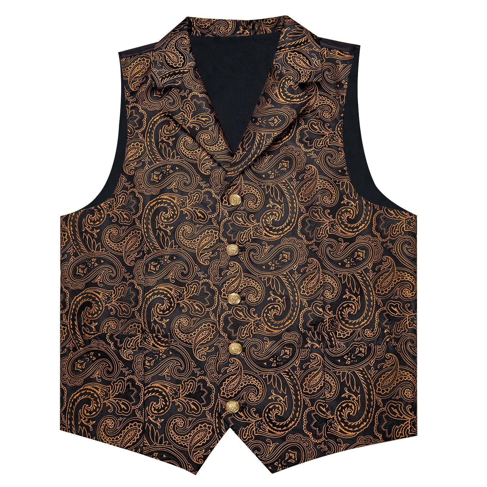 GentCrest Black Paisley Vest Set - Image 4