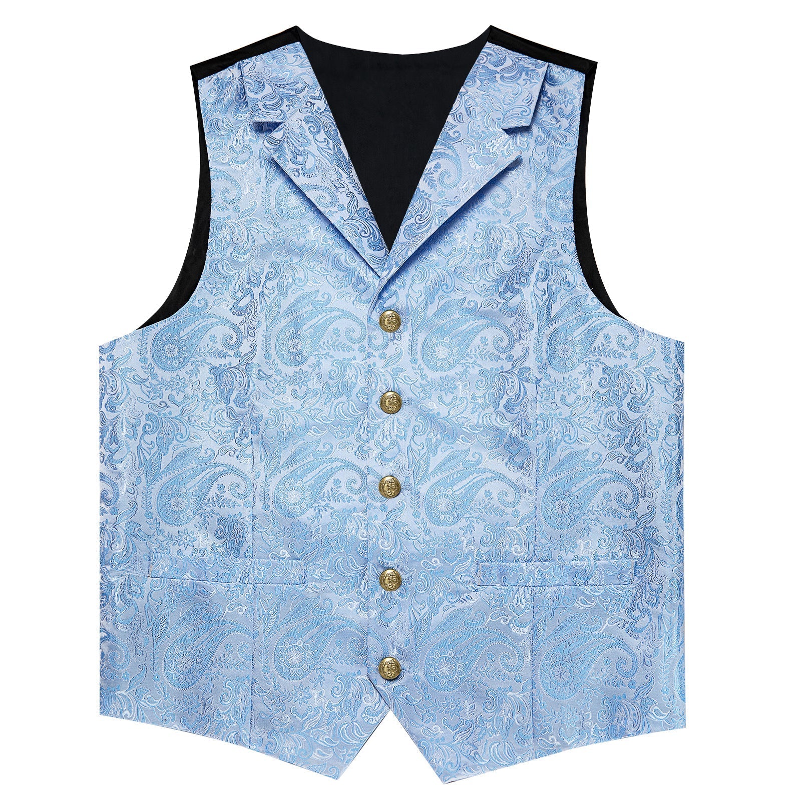 GentCrest Blue Paisley Vest Set - Image 4