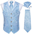 GentCrest Blue Paisley Vest Set - Image 1